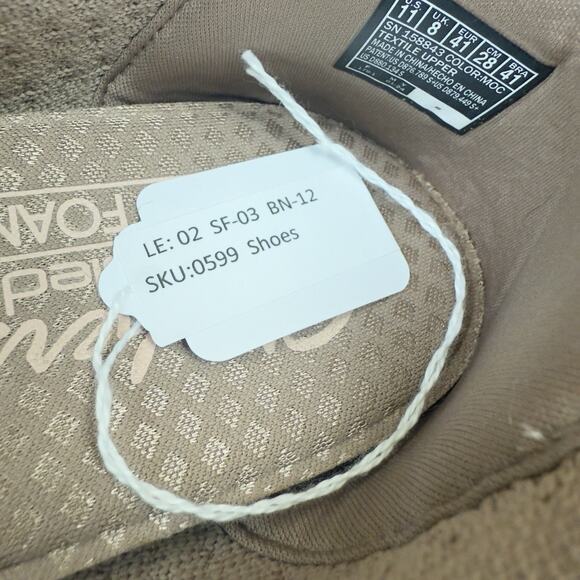 Skechers Size 11 Slip On Memory Foam Flats Fabric Scalloped Stretch Womens - Picture 7 of 7